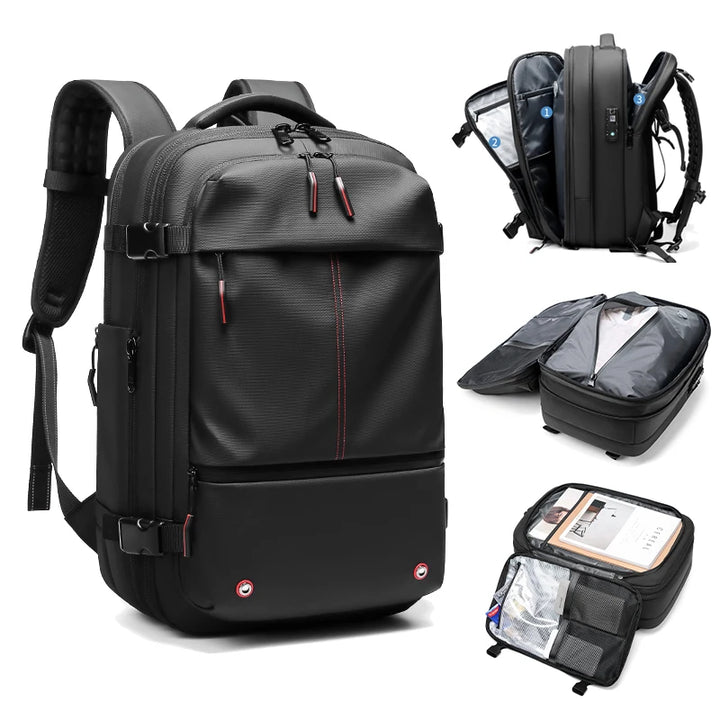 Backpack vacuum compression